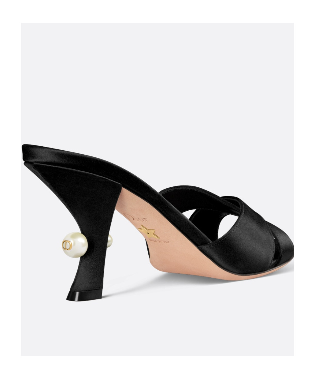 Dior Open-toed High-heeled Sandals In Black