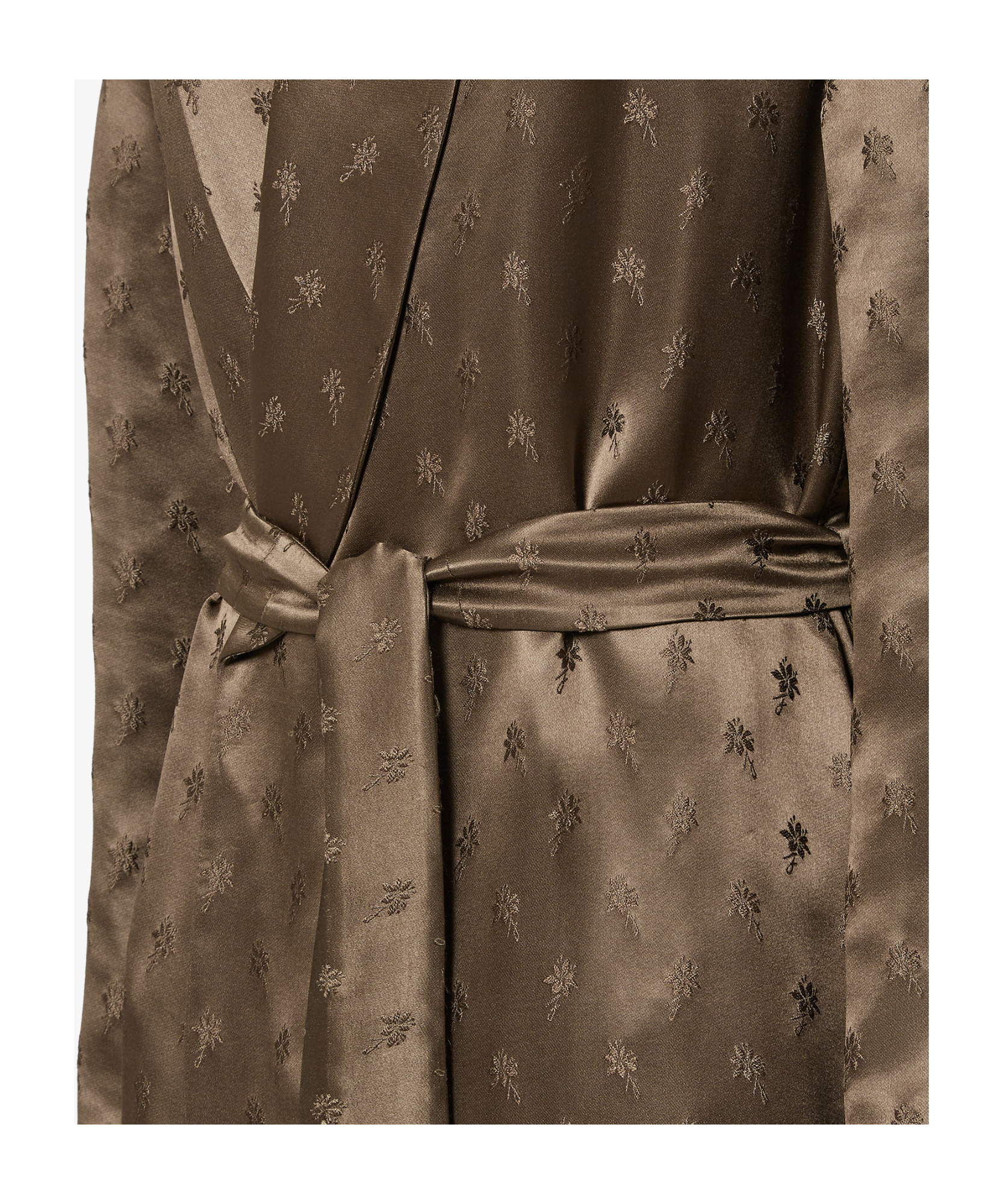 Fendi Long-sleeved Coat In Brown