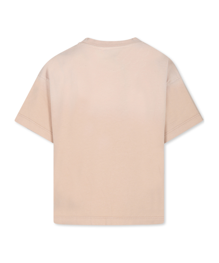 Msgm Short-sleeved T-shirt In Nude
