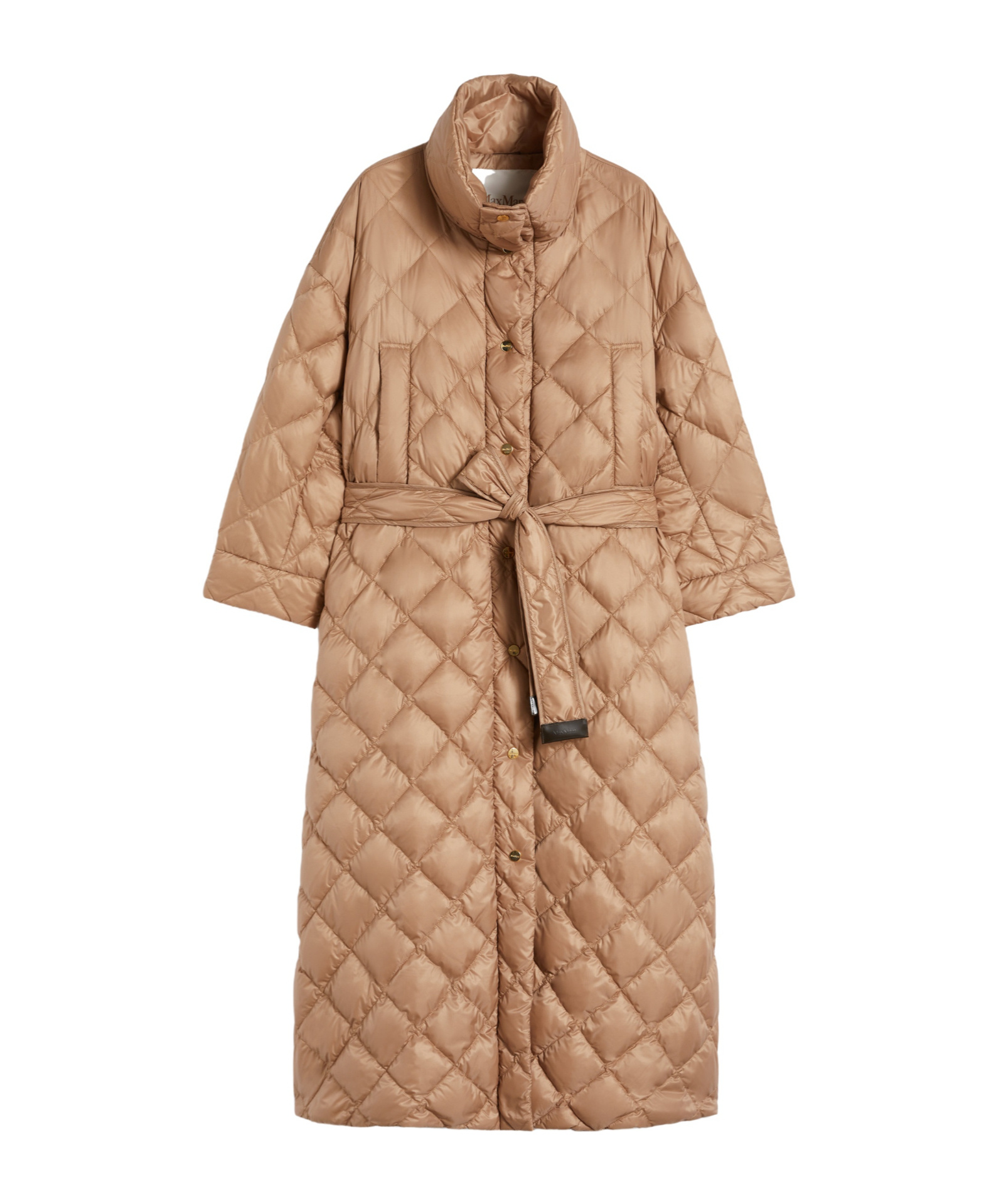 Max Mara Long-sleeved Cotton Jacket In Brown