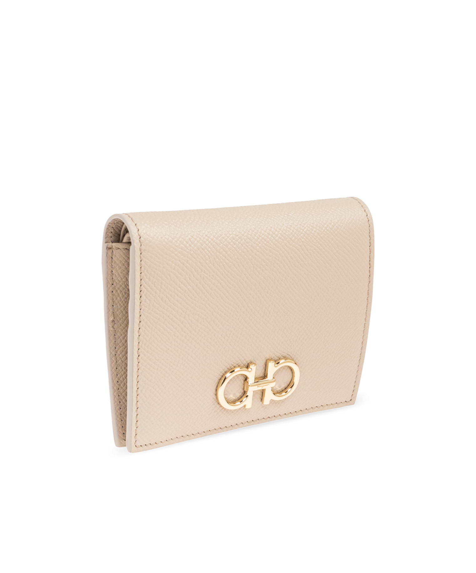Ferragamo Leather Wallet In Nude