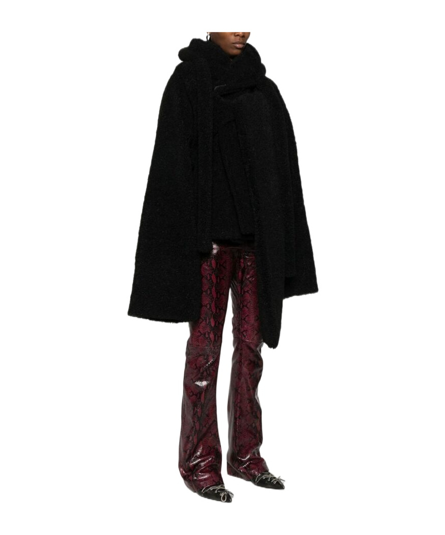Ottolinger Black Wrap Teddy Short Jacket In Black