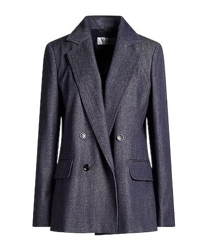 Max Mara Double-breasted Blazer In Black