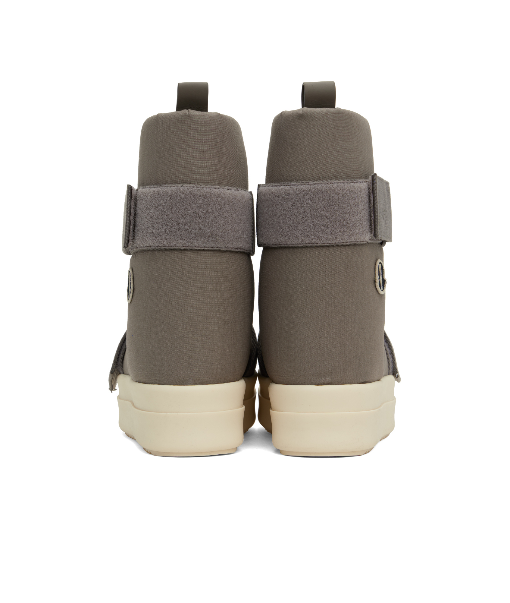 Rick Owens Round-head Short Boots In Nude