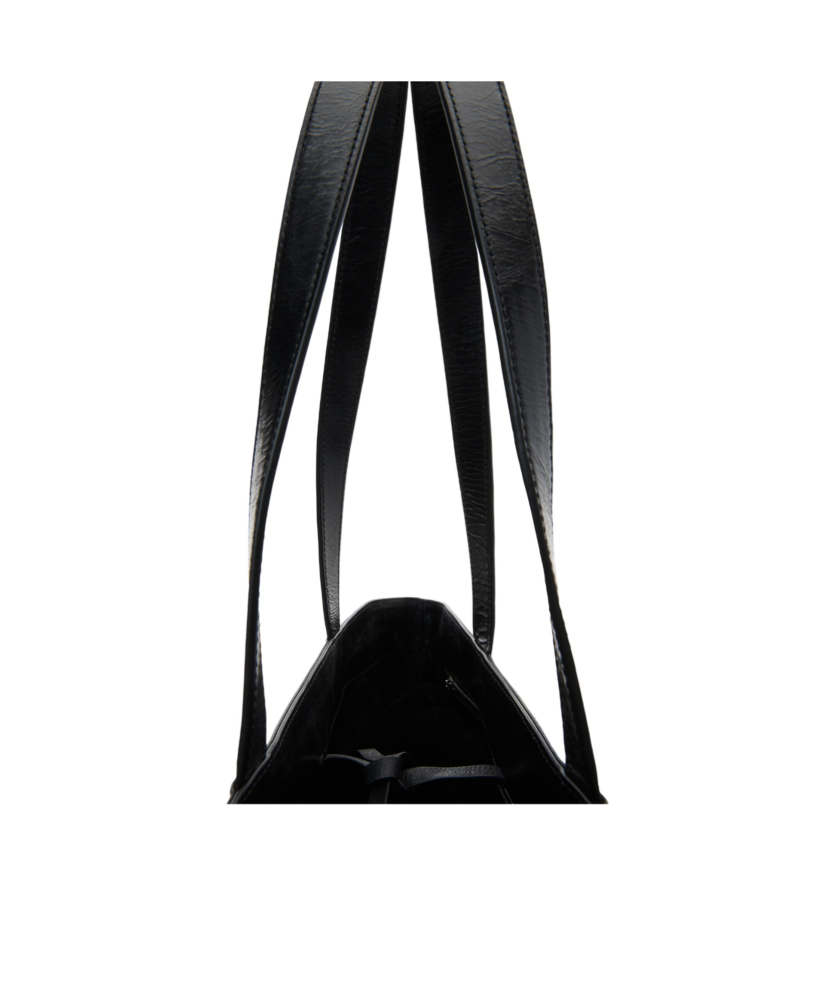 Alexander Wang Punch Logo-embossed Leather Tote Bag In Black