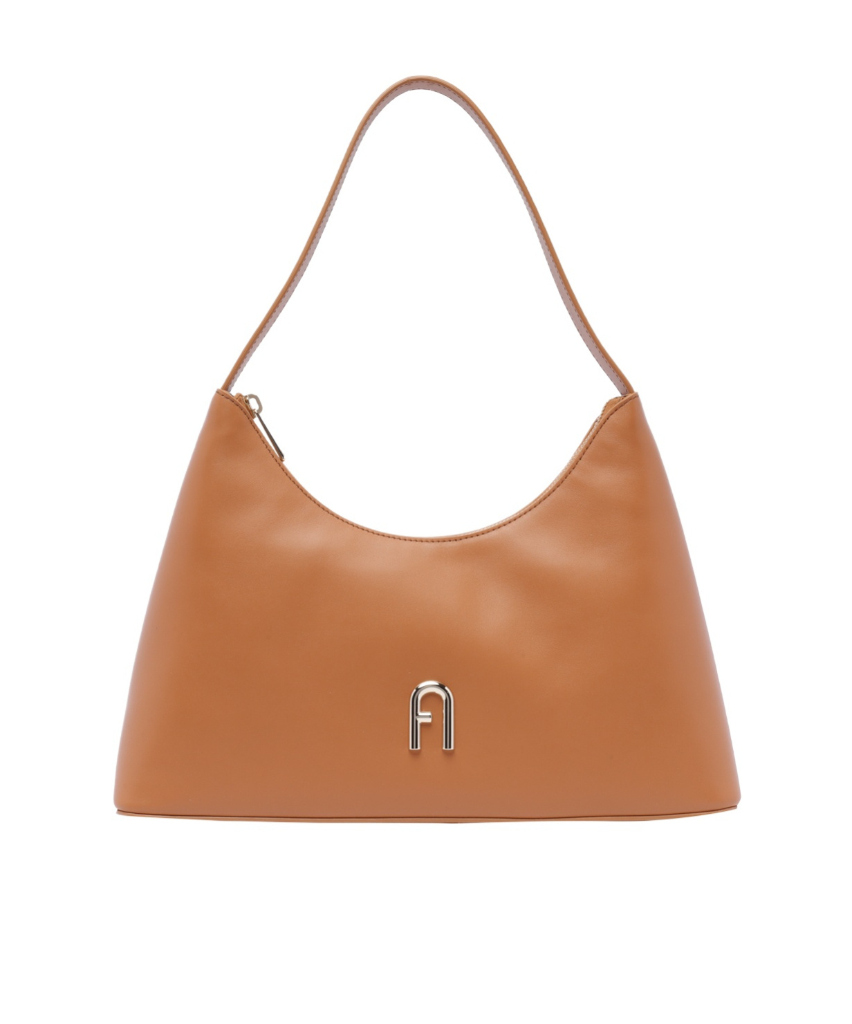 Furla Small Diamante Bag Shoulder Strap In Orange