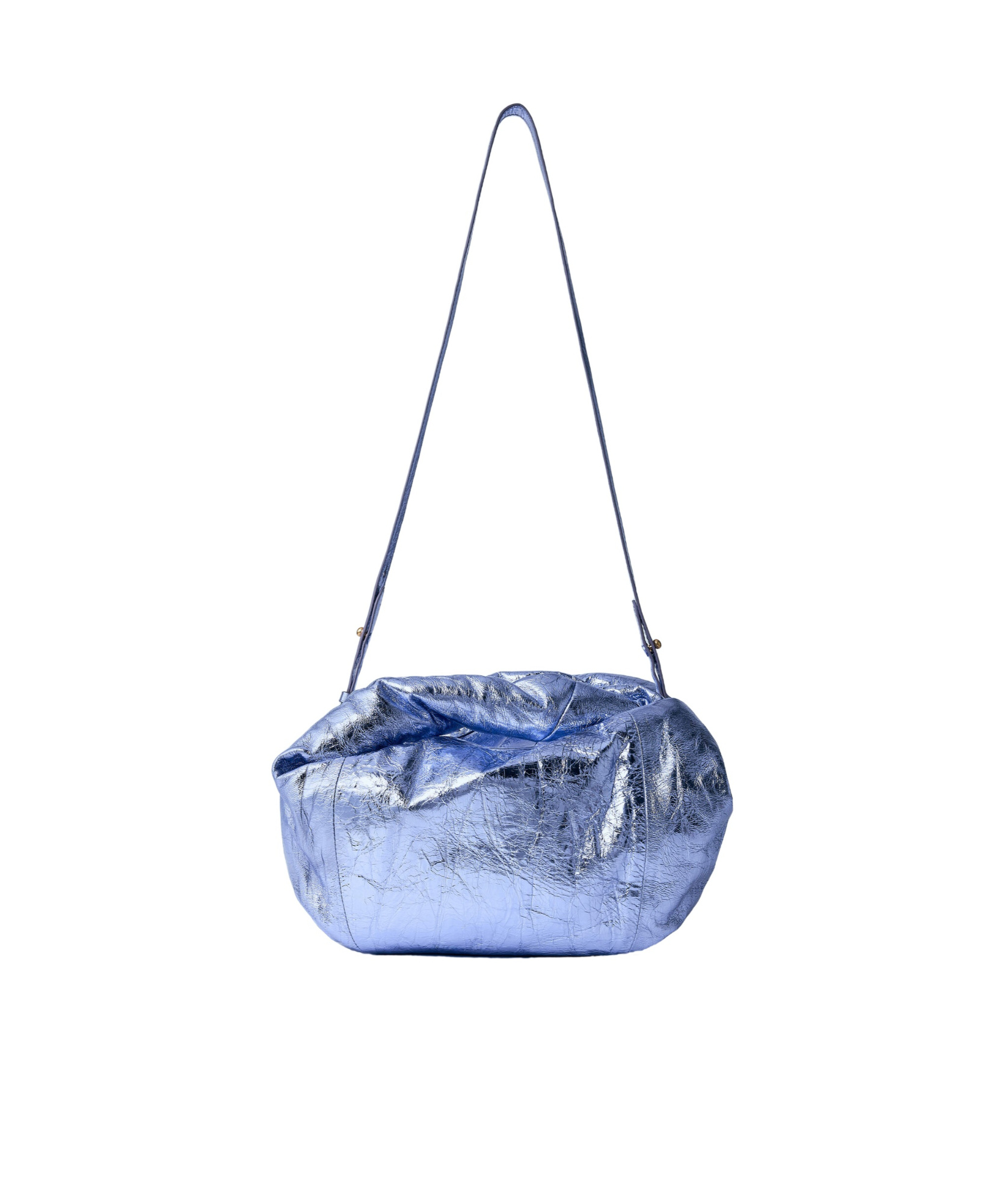 Shop Dries Van Noten Metallic Twist Handbag In Blue