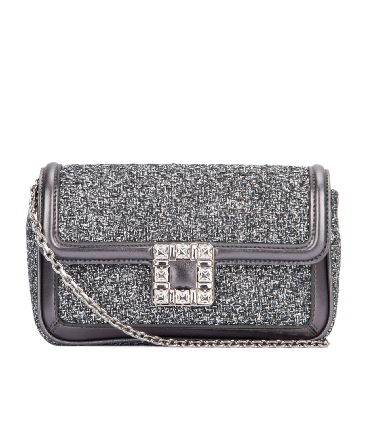 Roger Vivier Flip Shoulder Bag In Gray