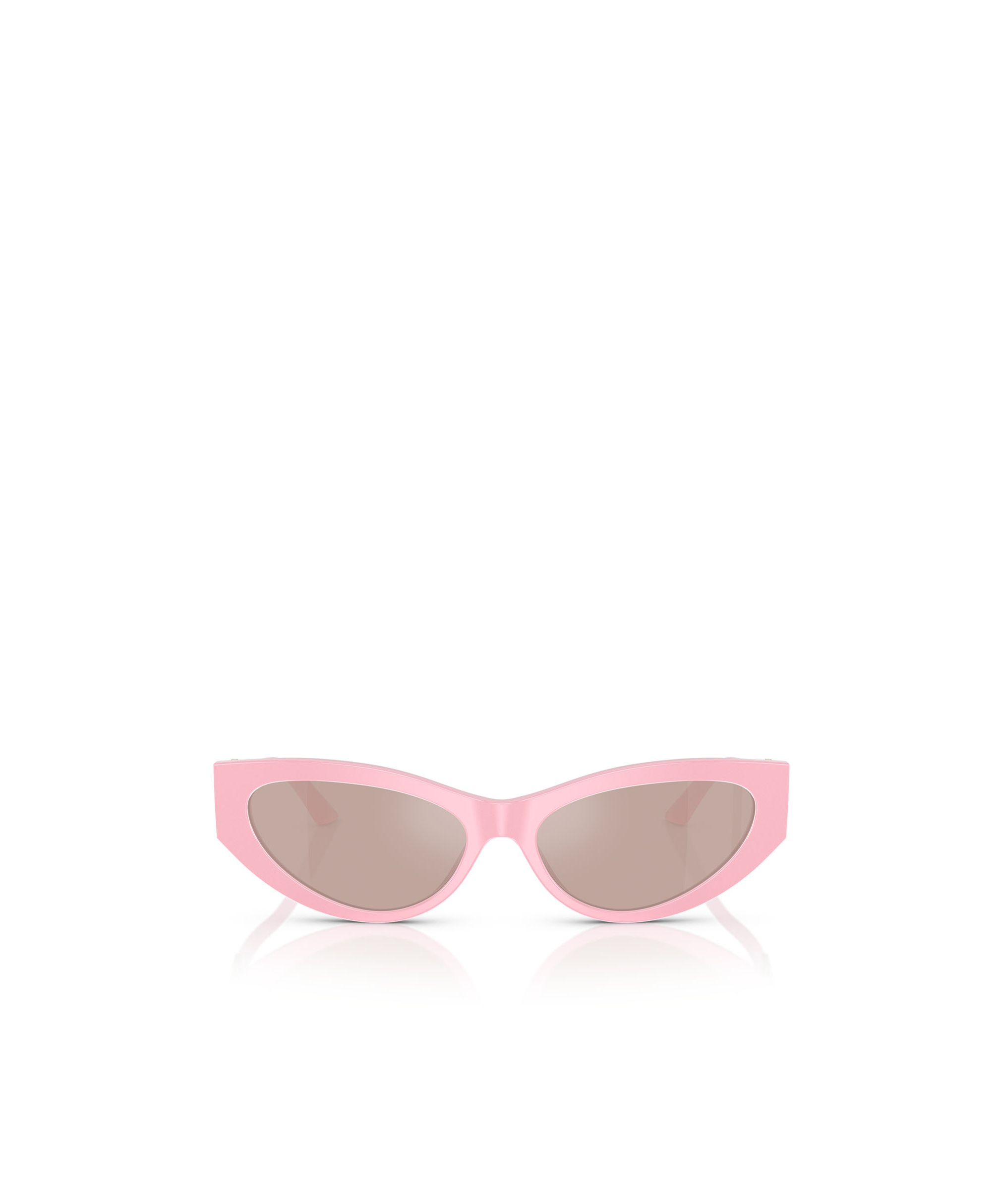 Versace Bright Greca Embellished Cat-eye Sunglasses In Pink