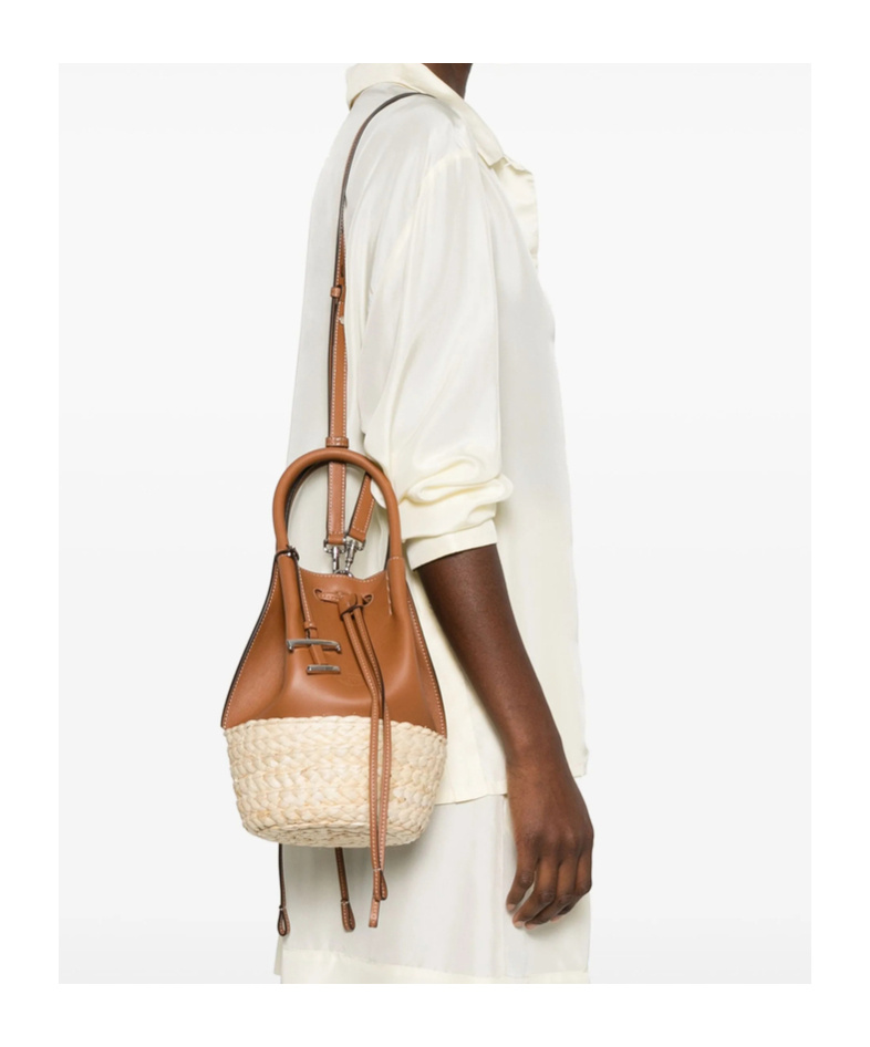Shop Tod's T Timeless-logo Bucket Bag In Brown