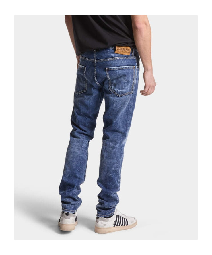 Dsquared2 Washed Skinny Jeans In Blue