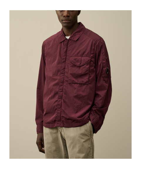 C.p. Company Chrome-r Overshirt In Red