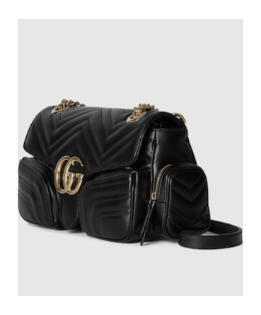 Gucci Gg Marmont Shoulder Bag In Black