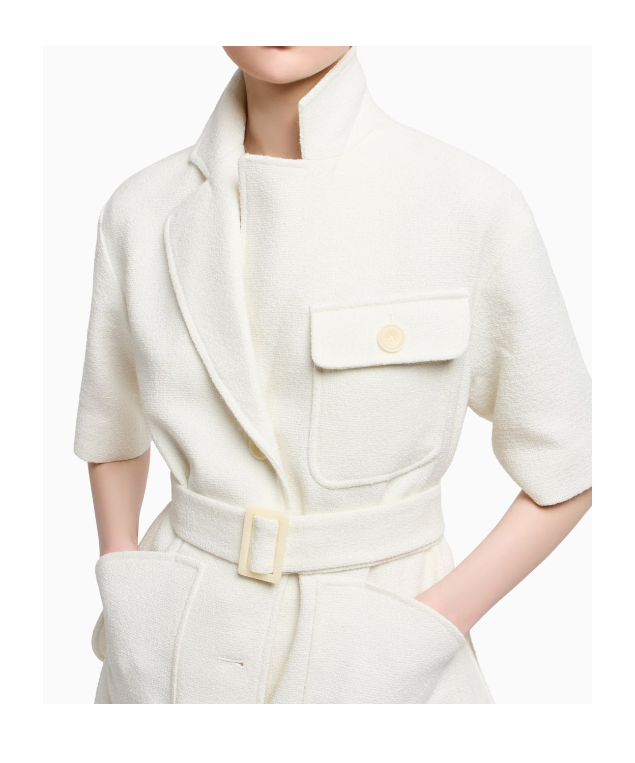 Emporio Armani Lapel Short-sleeved Casual Jacket