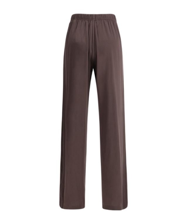 Forte Forte Satin Jogger Pants In Brown