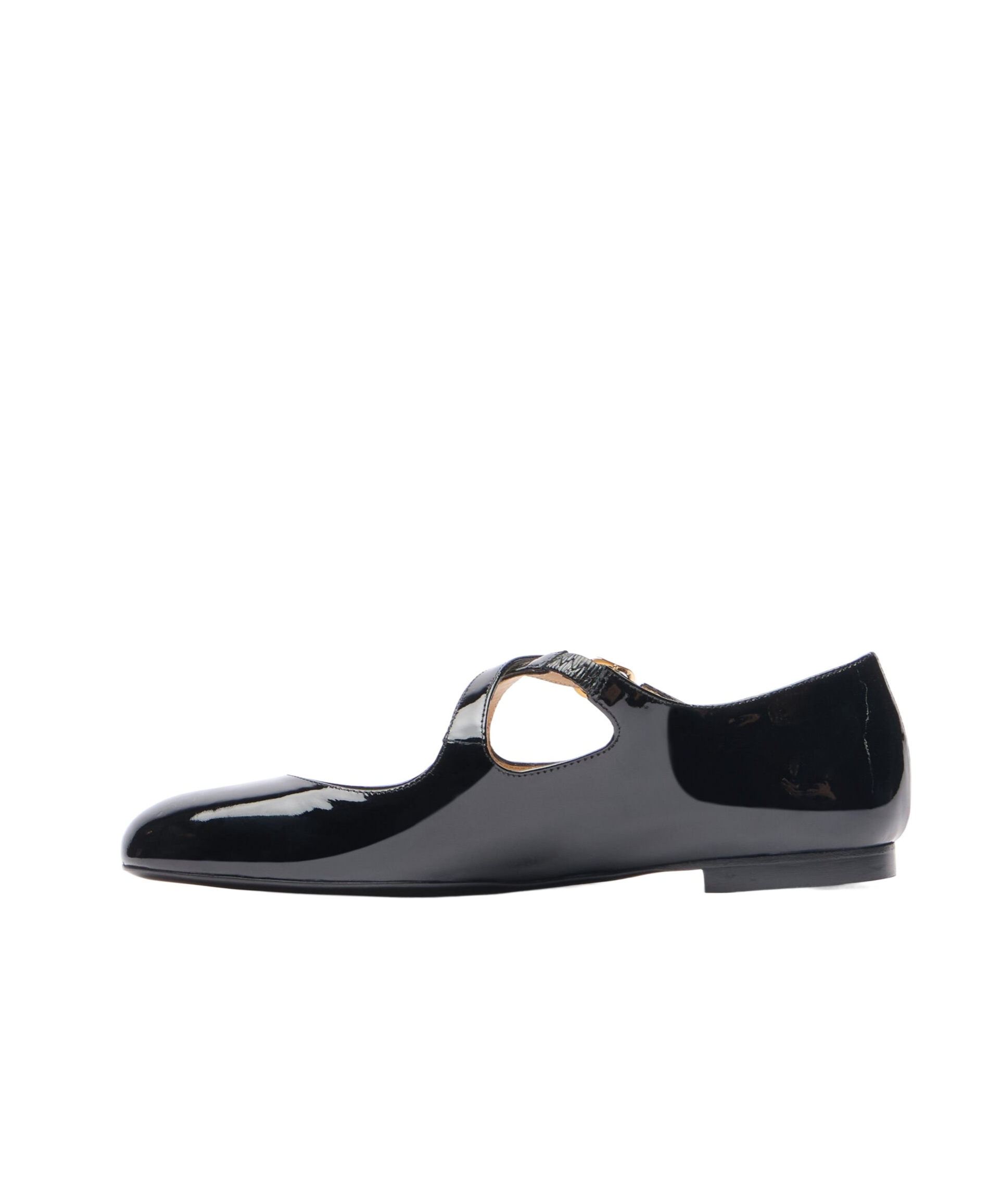 Shop Stuart Weitzman Round Head Mary Jane Shoes In Black