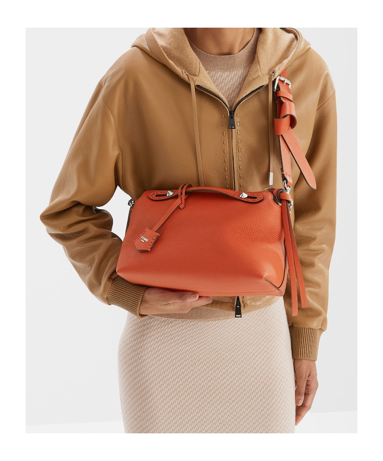 Fendi By The Way Selleria Medium Shoulder Bag In Red