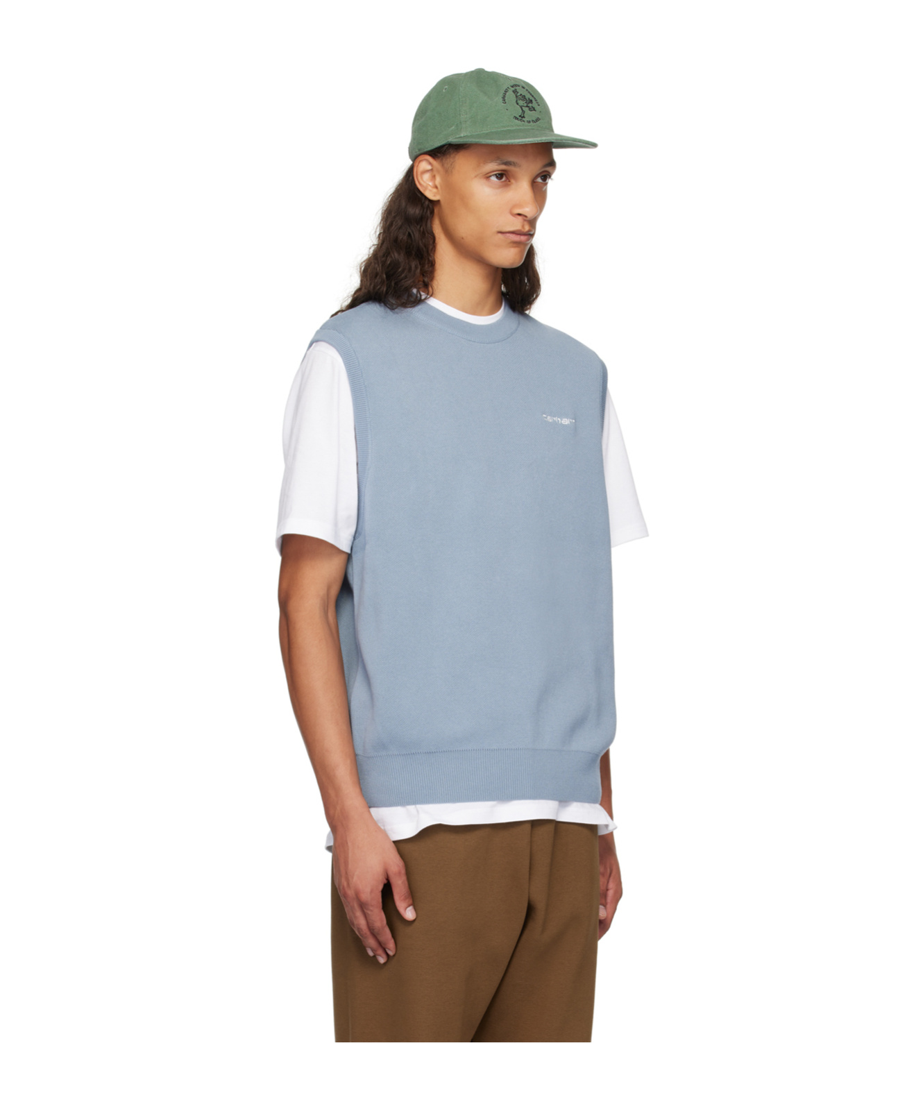 Carhartt Round-neck Vest In Gray