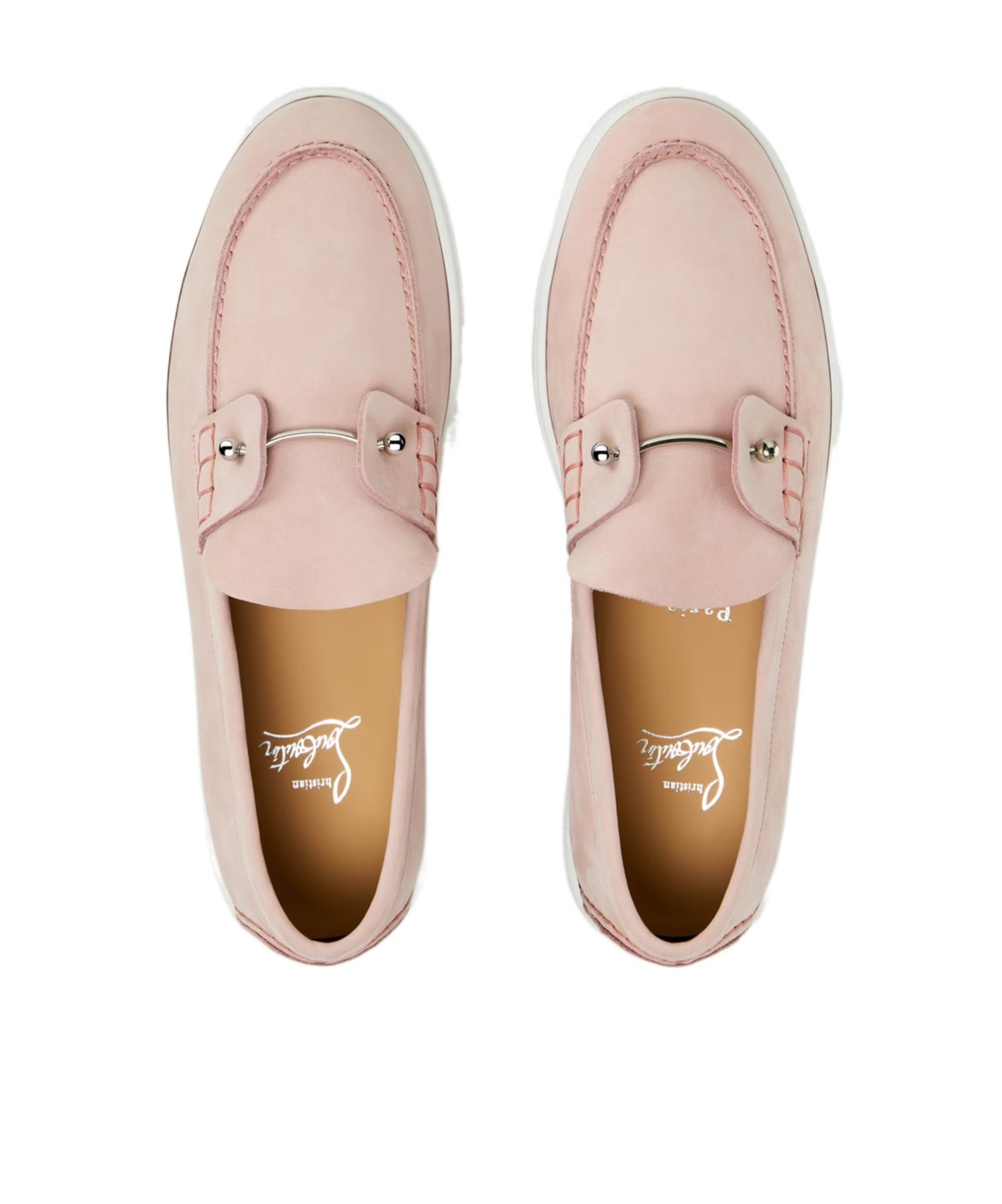 Christian Louboutin Chambeliboat Loafers In Nude