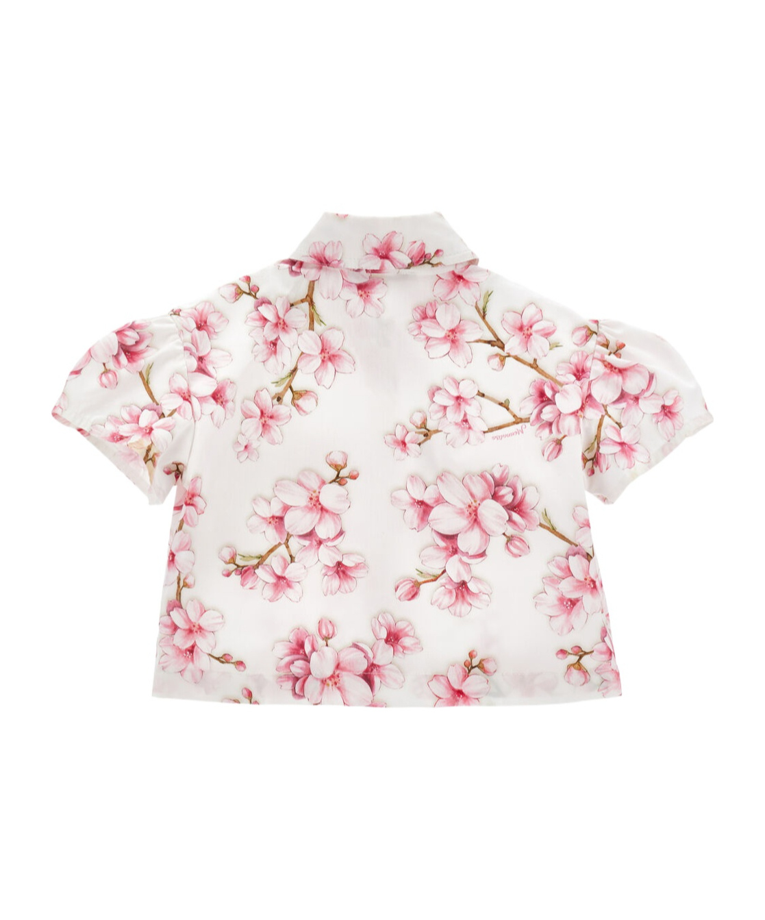 Monnalisa Floral-print Shirt In White