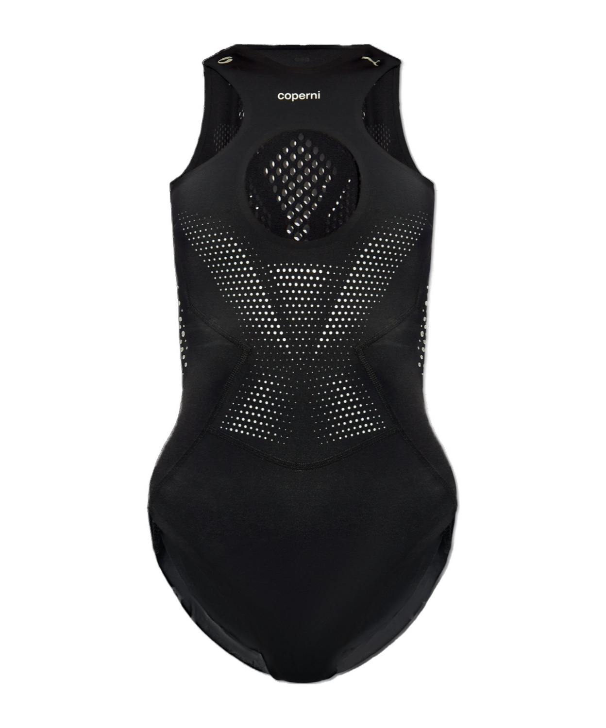 Shop Coperni X Puma Cut-out Detail Bodysuit In Black