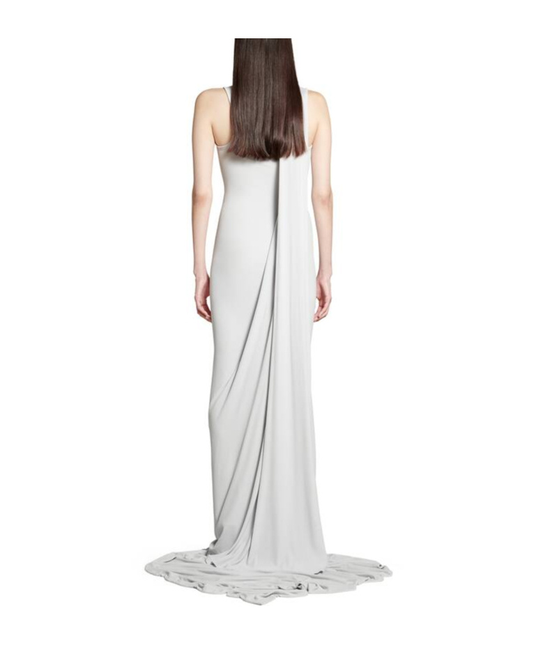 Balenciaga Cb Tank Top Gown In White