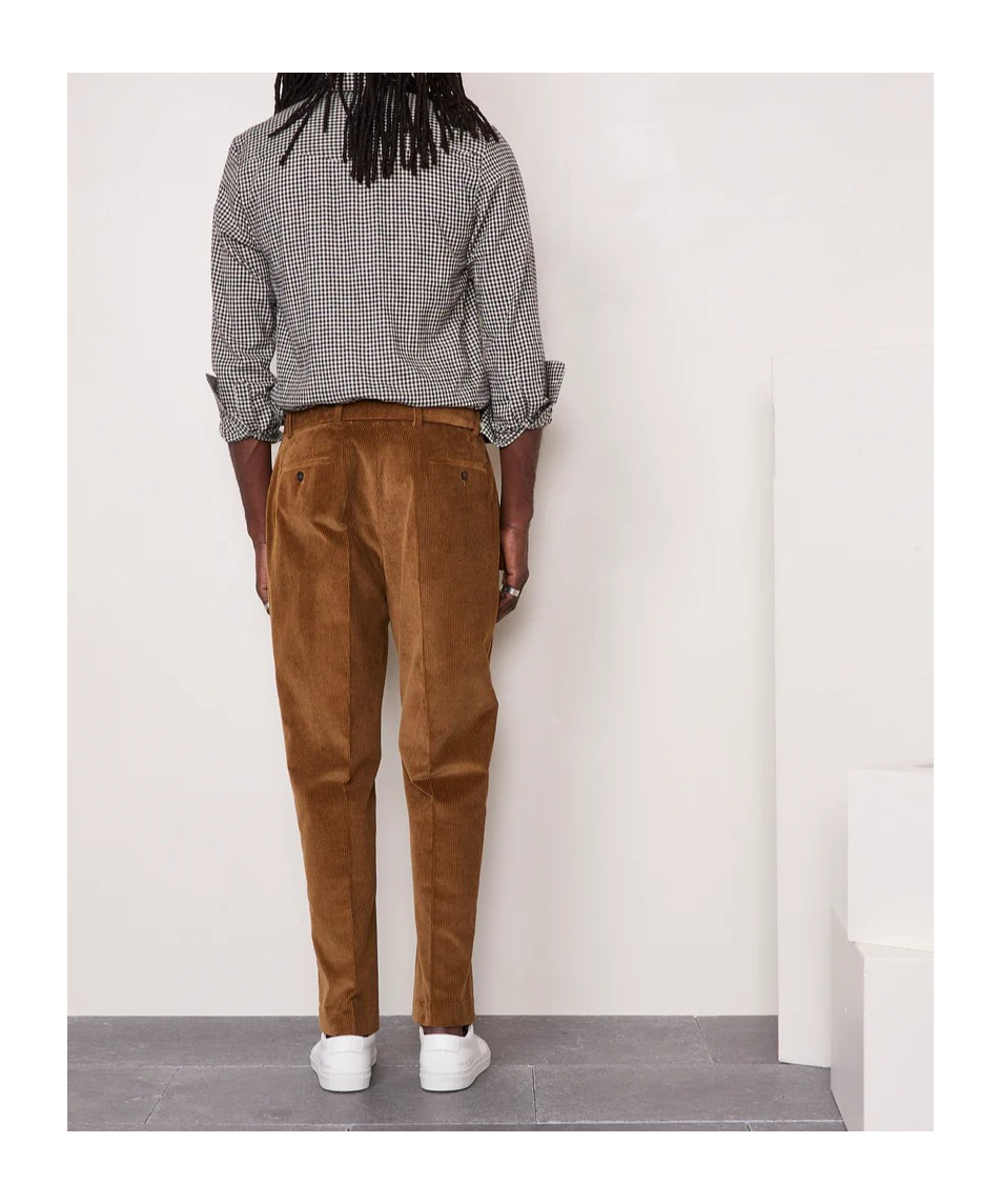 Shop Officine Generale Belt-loop Casual Pants In Brown