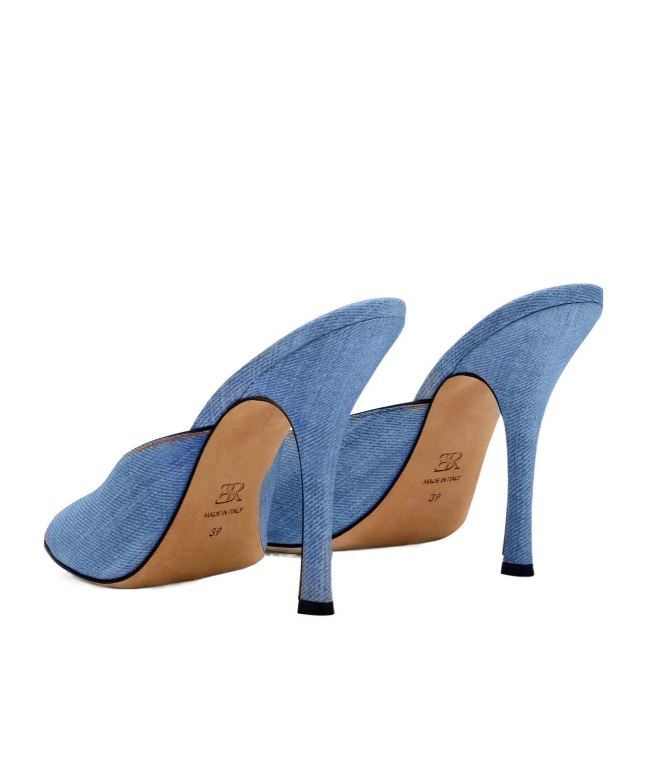 Ermanno Scervino Open-toed High-heeled Sandals In Blue