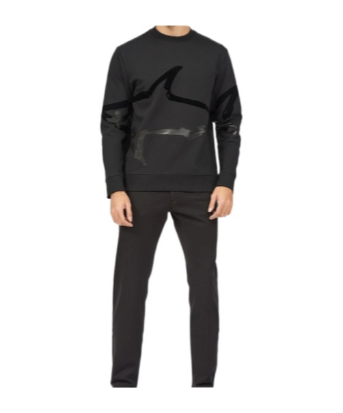 Shop Paul & Shark Long-sleeved Sweater In Black