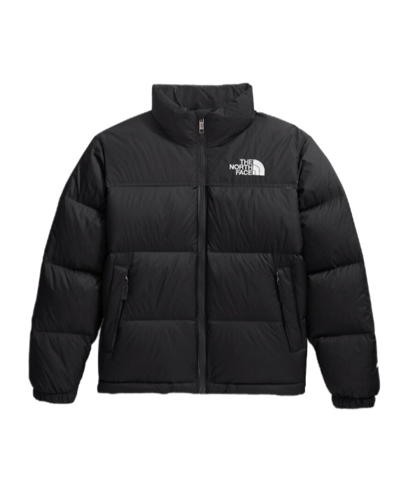 The North Face Teen 1996 Retro Nuptse Jacket In Black/black