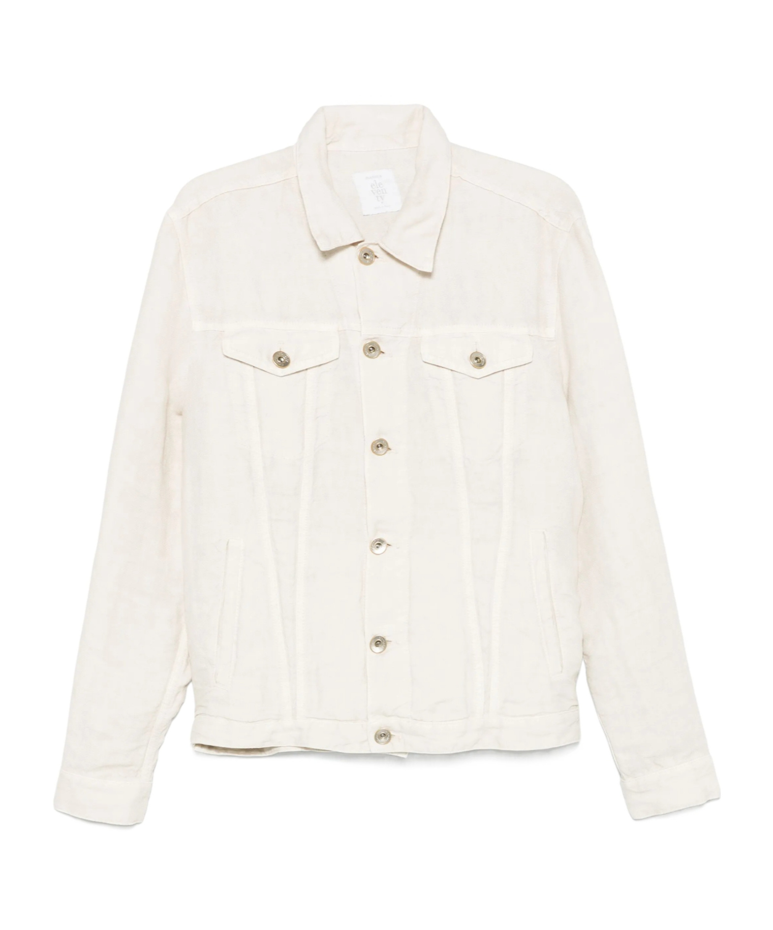 Eleventy Linen Jacket In White