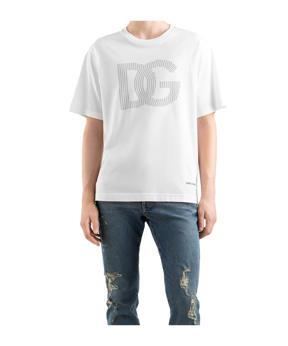 Dolce & Gabbana White Dg Logo T-shirt In White