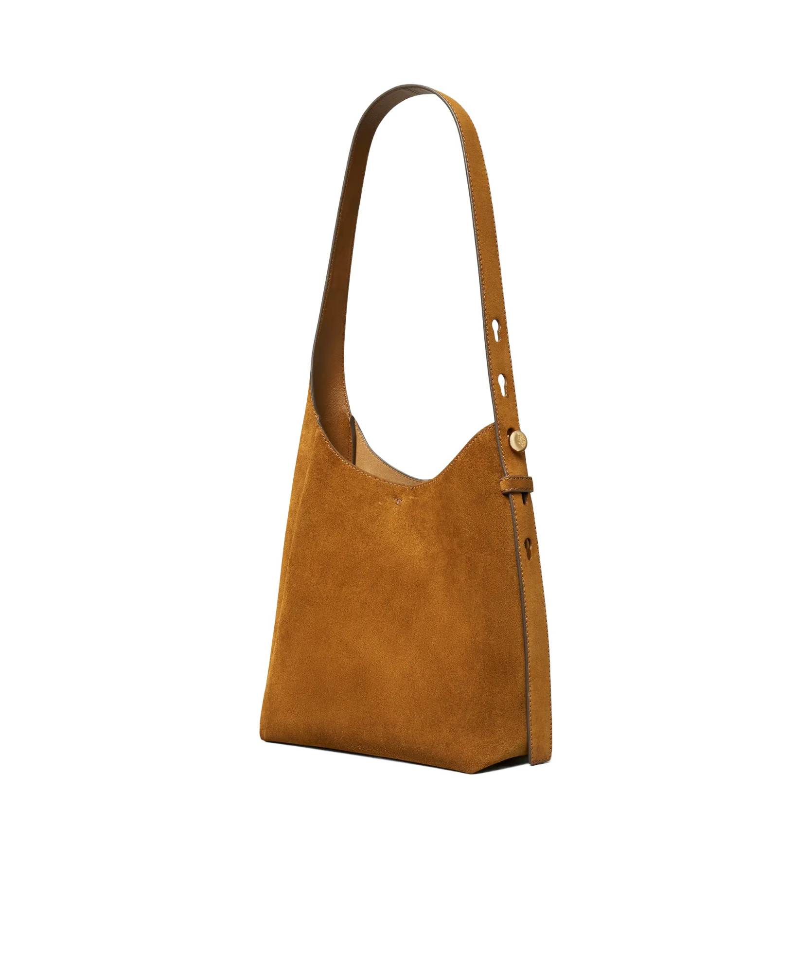 Tory Burch Small Romy Suede Tote Bag In Brown