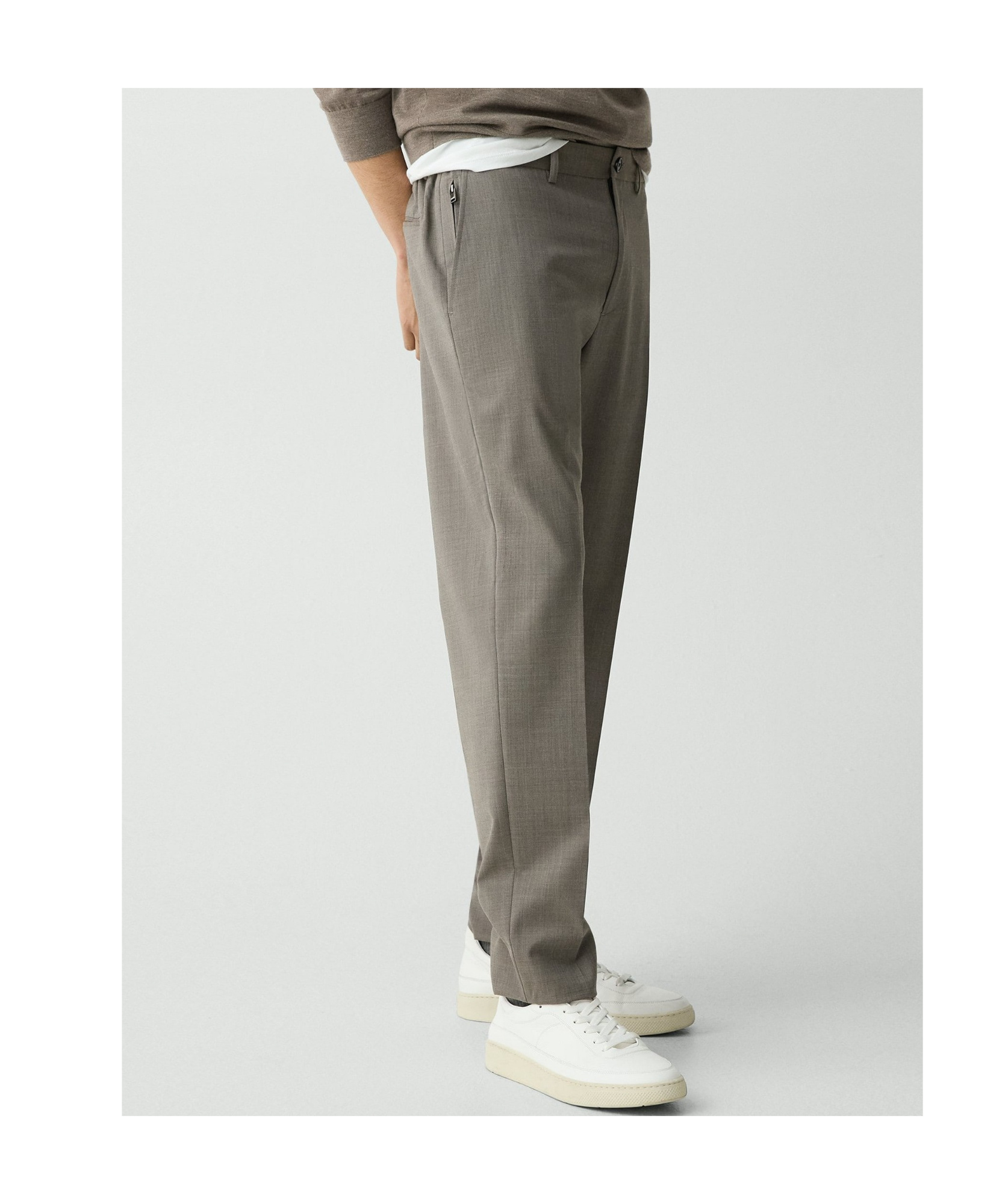 Shop Theory Curtis Trousers In Gray