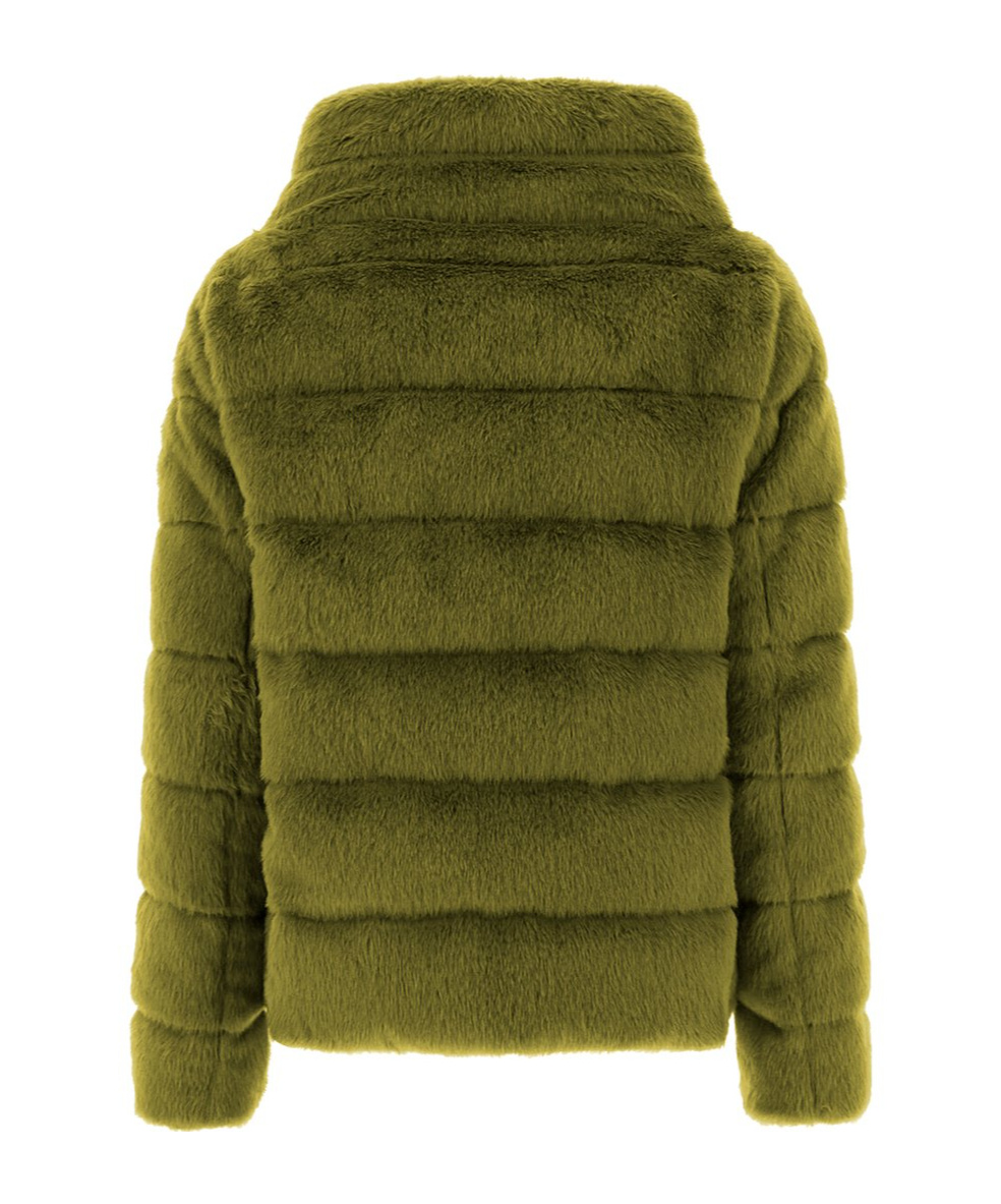 Herno Long-sleeved Down Jacket In Brown