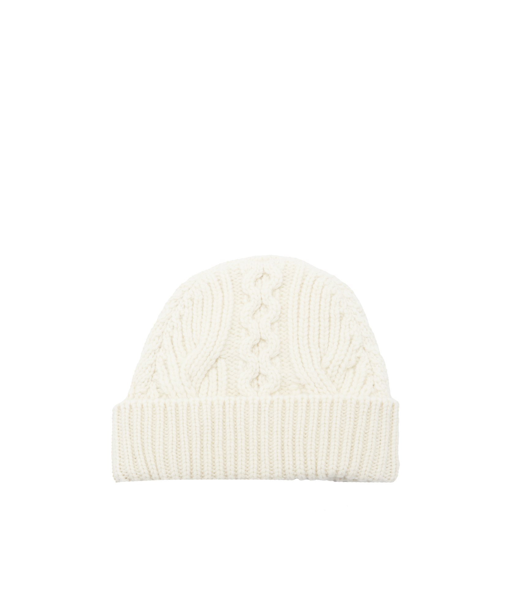 Celine Rib Knitted Hat In White