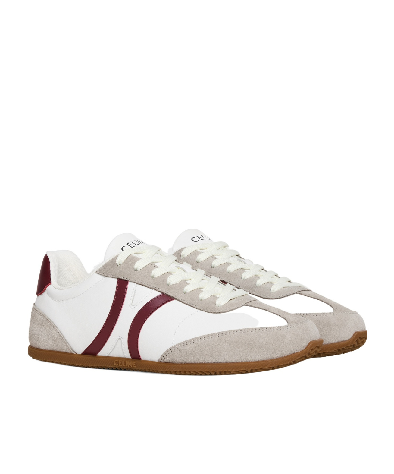 Celine Laced Sneakers In White