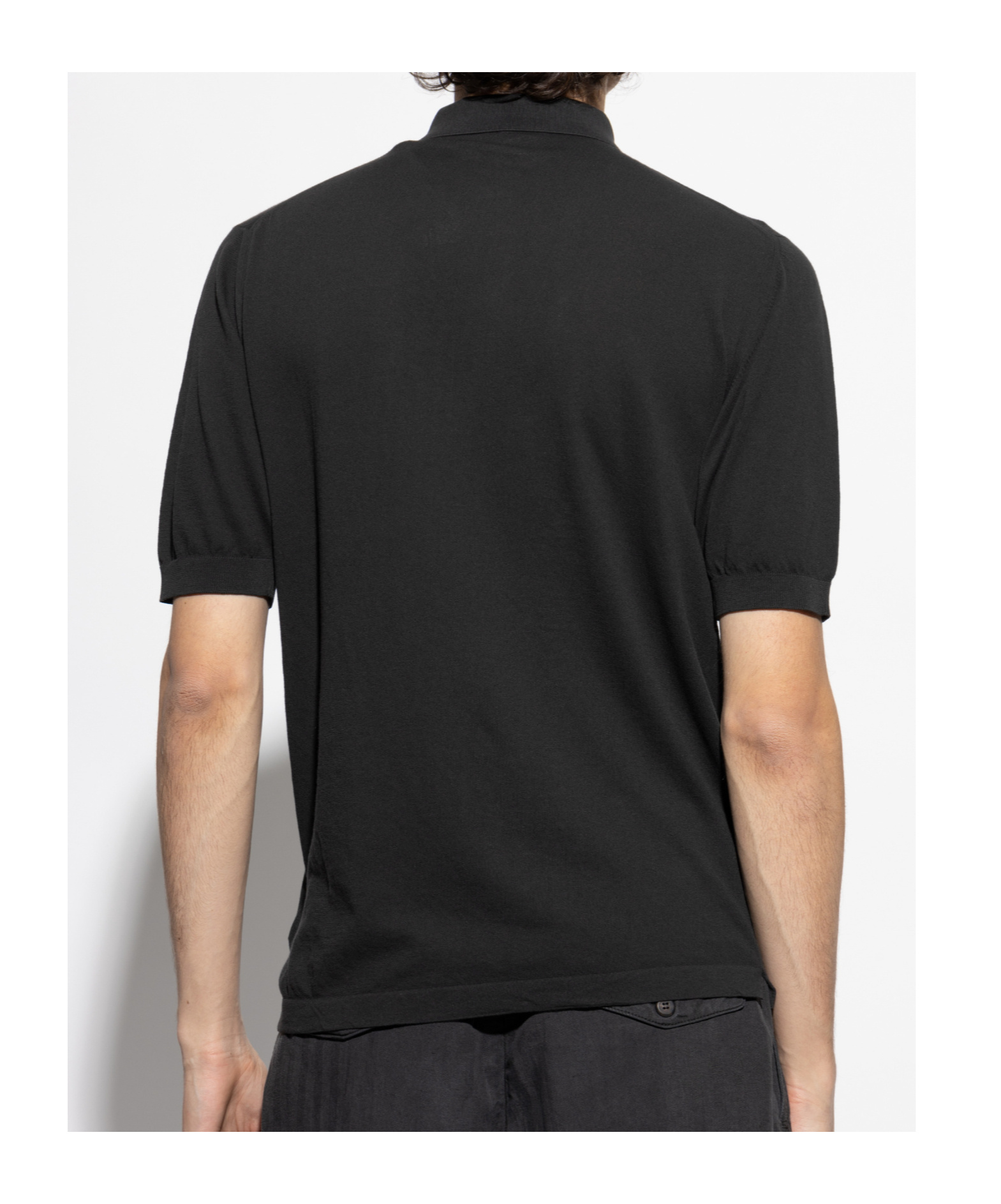 Eleventy Cotton Polo Shirt In Black