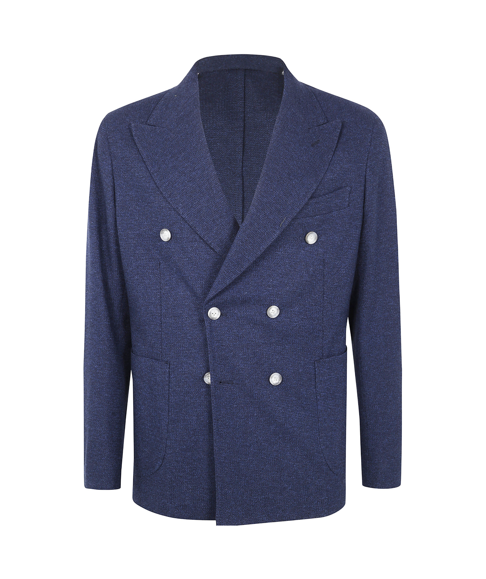Barba Napoli Barba Dynamic Double Breast Jacket In Blue
