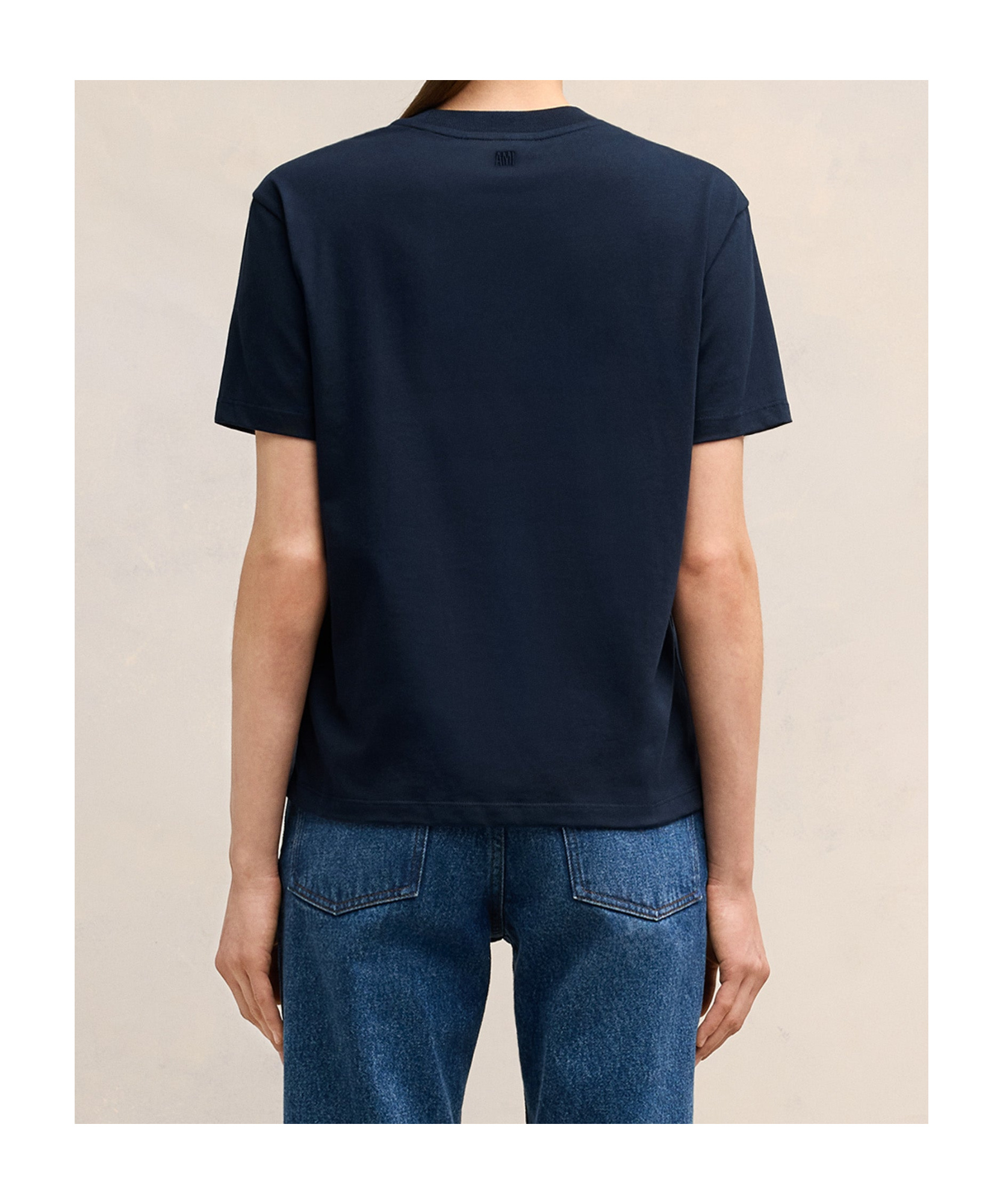 Ami Alexandre Mattiussi Love Embroidered Short-sleeved T-shirt In Black