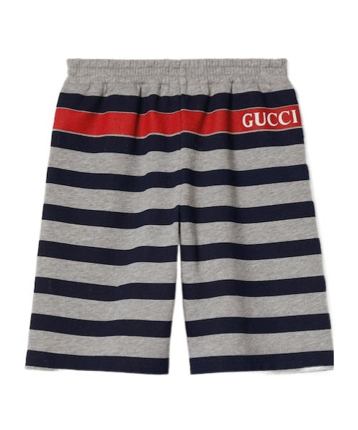 Gucci Printed Shorts In Gray