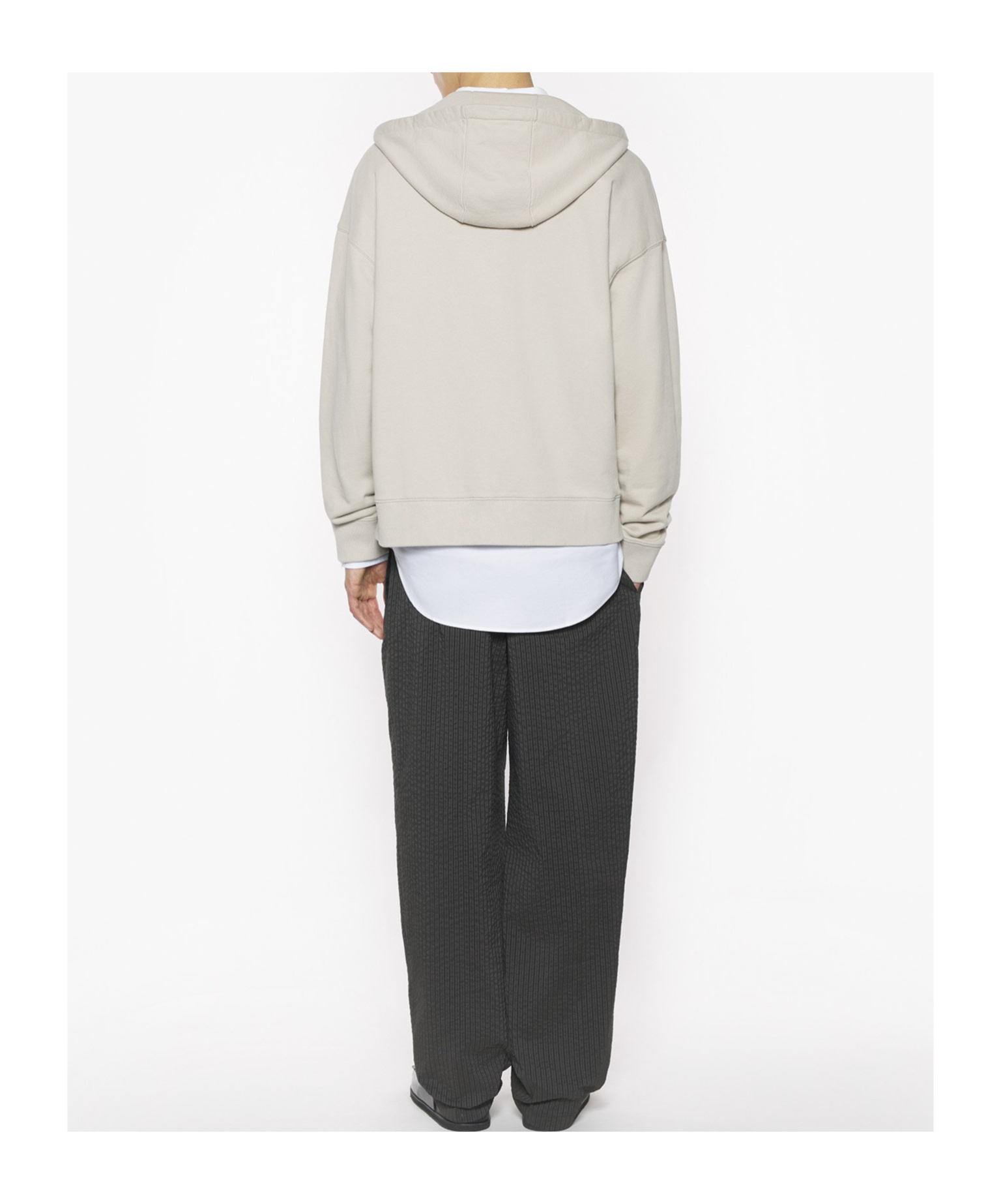 Maison Kitsuné Bold Fox Head Patch Fullzip Oversize Hoodie In Truffle Color