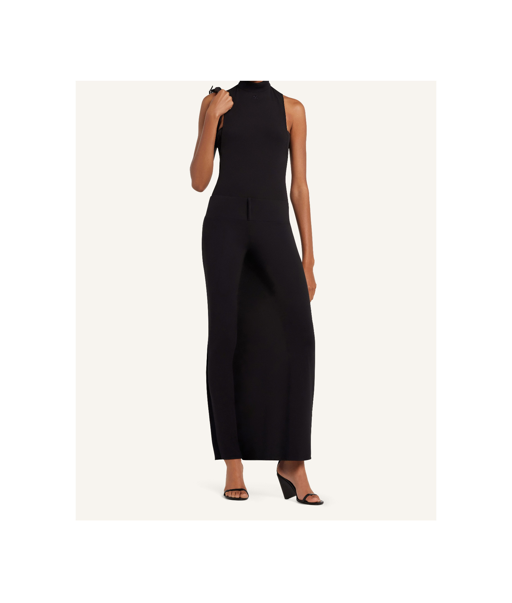 Shop Courrèges Inifinity Trousers In Black