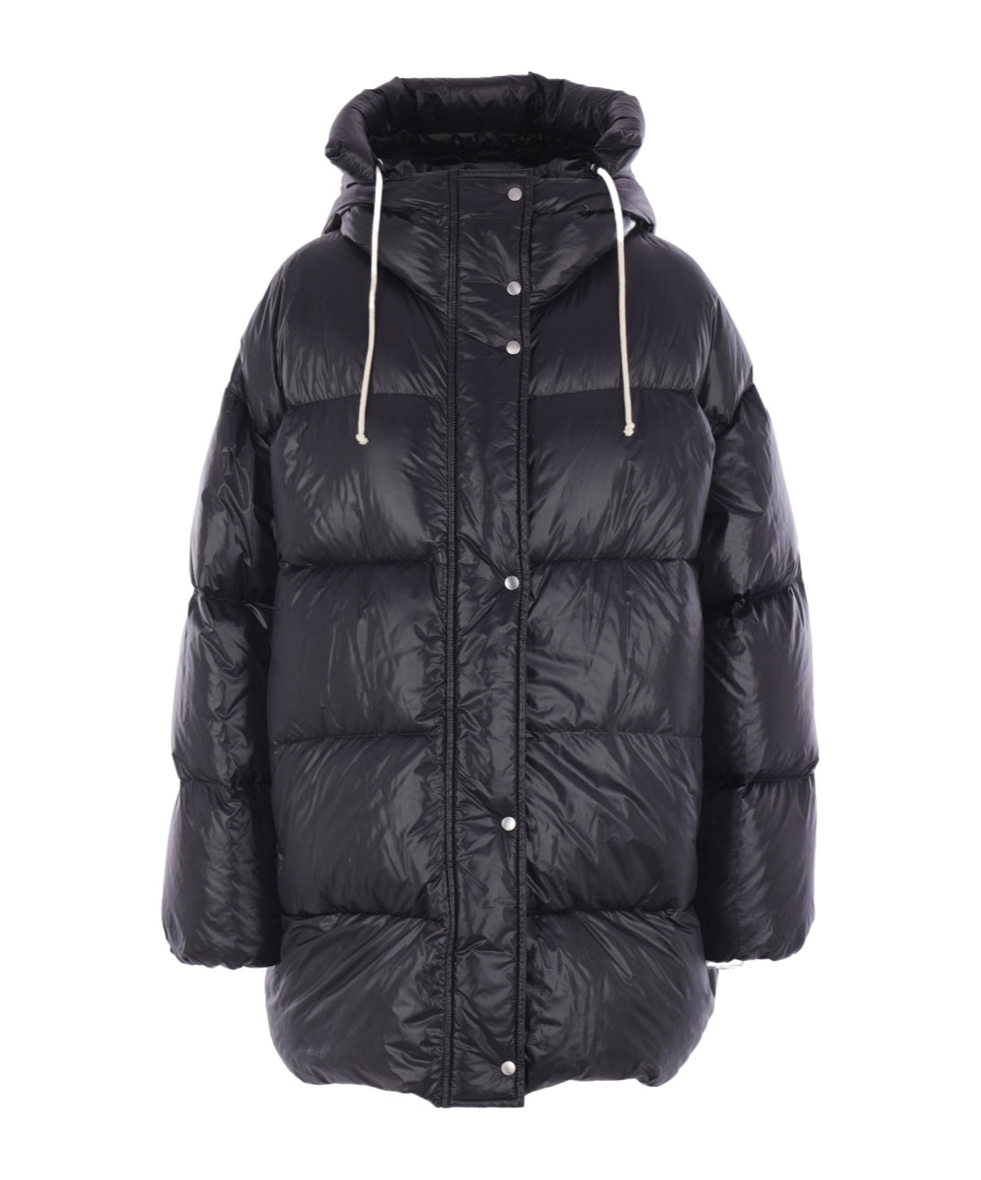 Jil Sander Long-sleeved Down Jacket In Black