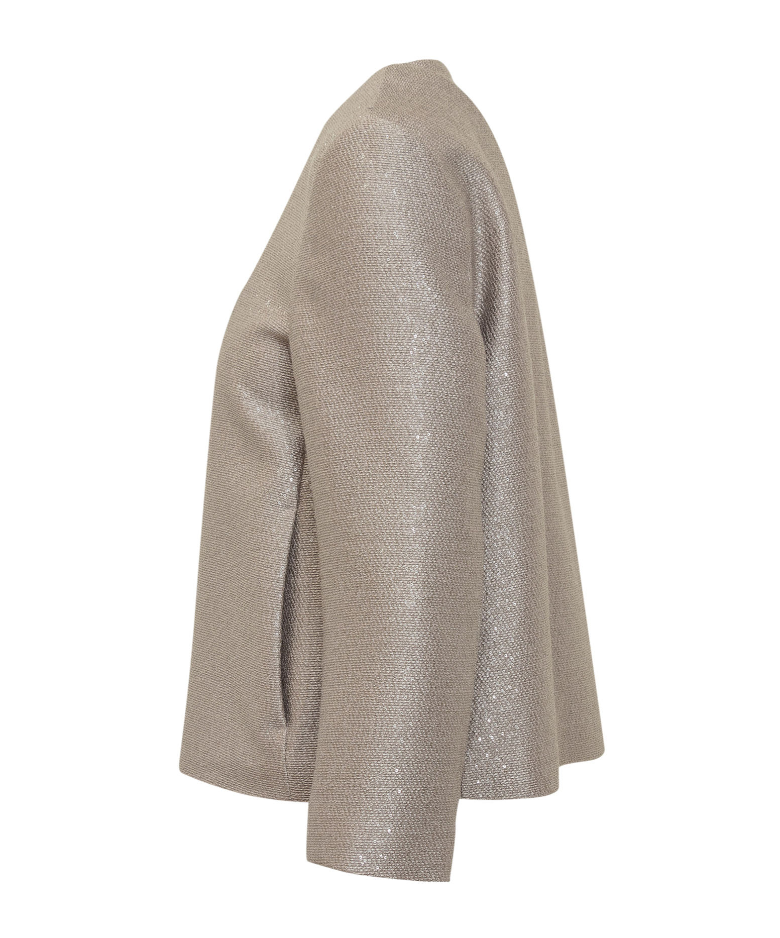 Herno Zipped Cropped Jacket In Gray