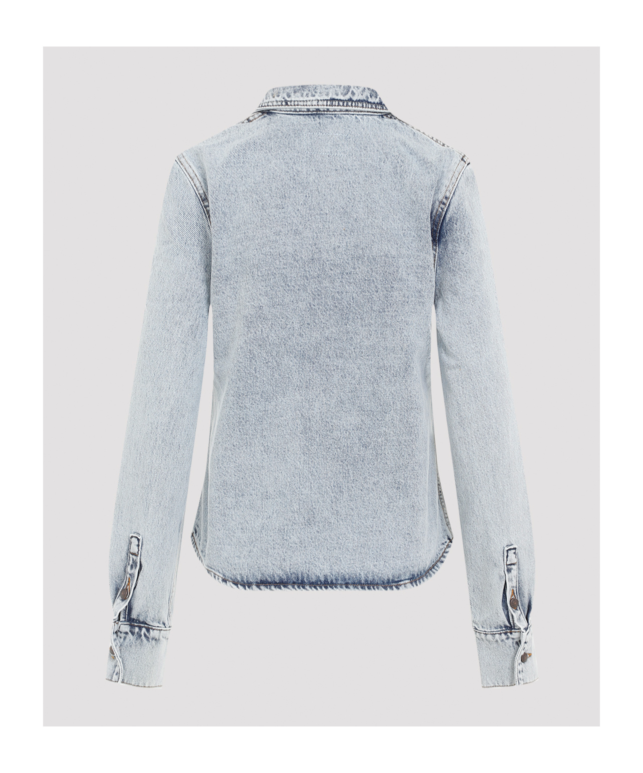 Magda Butrym Denim Oversized Shirt For Women In Gray