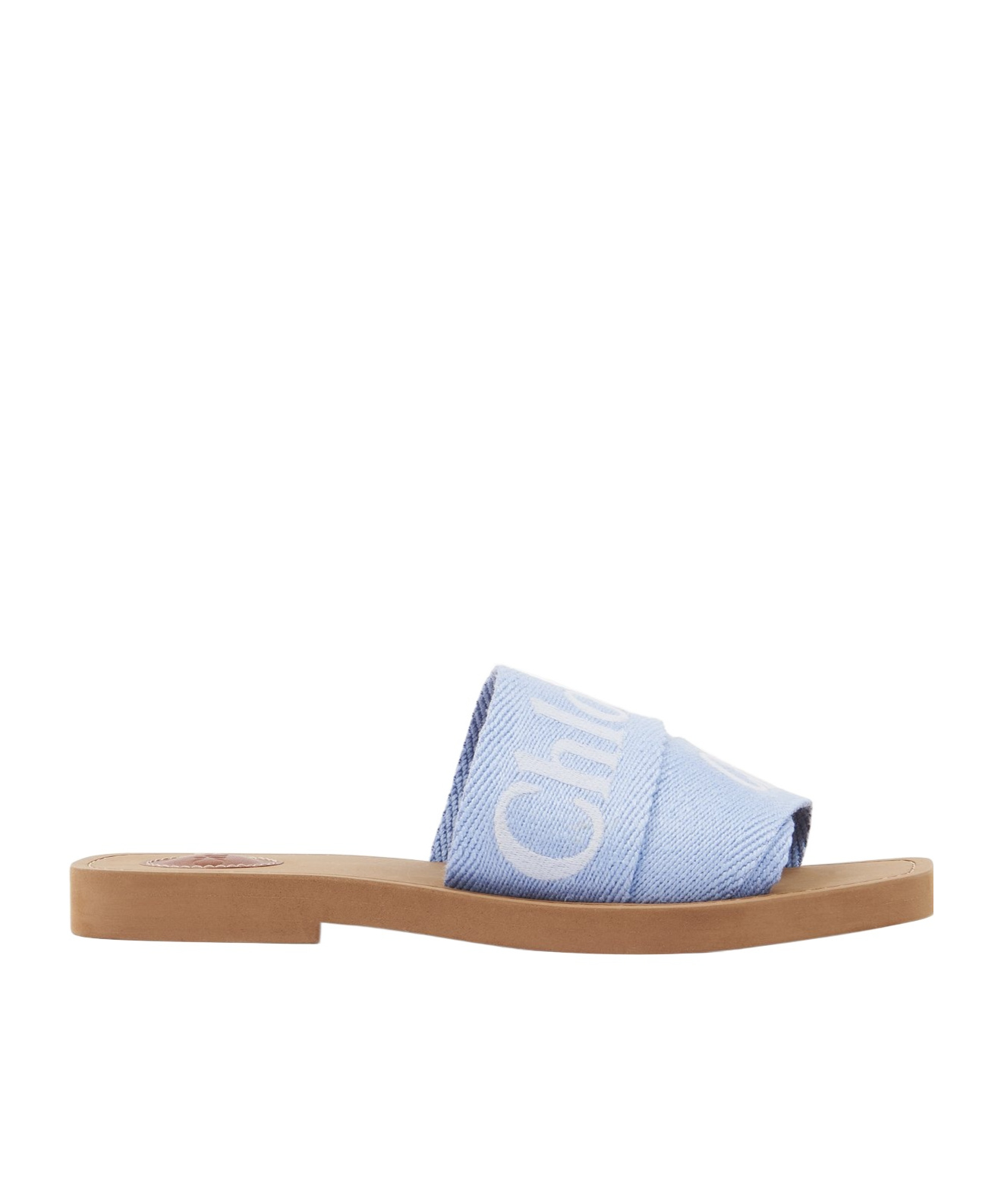 Chloé Logo-detail Flat Slides In Multi