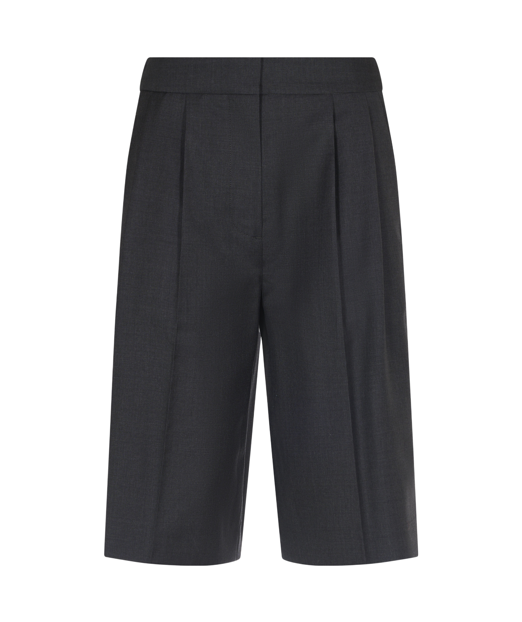 Loulou Studio Double Pleated Bermuda Shorts In Black