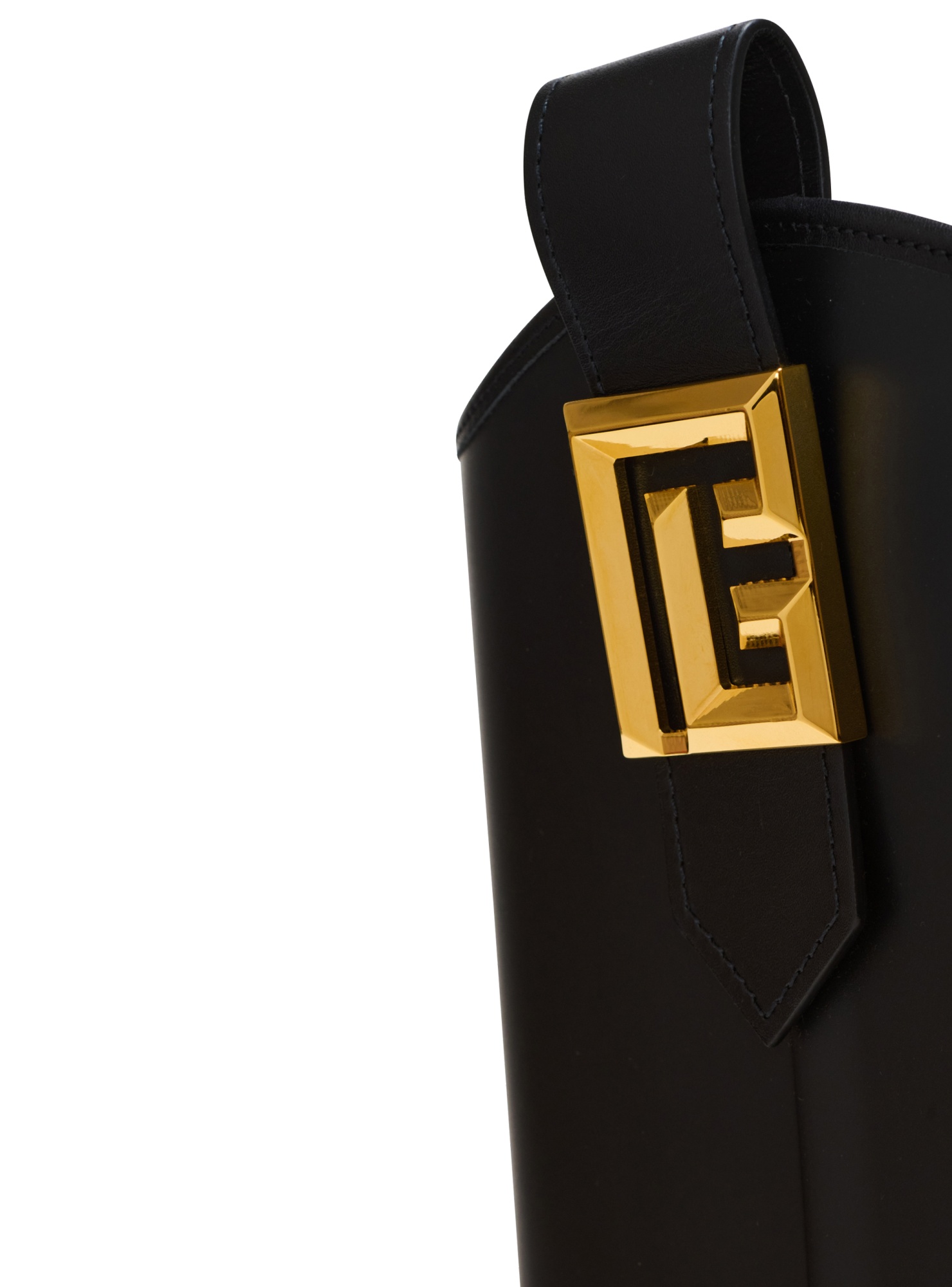 Balmain Tess 55mm Logo-plaque Boots In Black