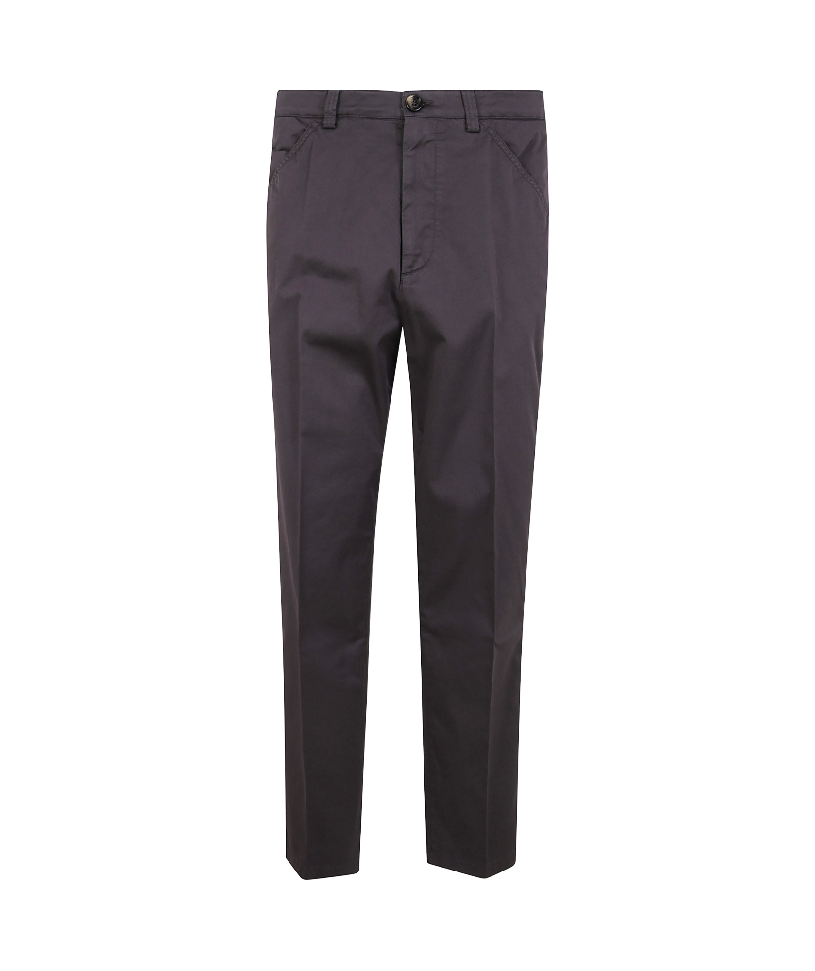 Brunello Cucinelli Dyed Fabric Trousers With Pockets In Black